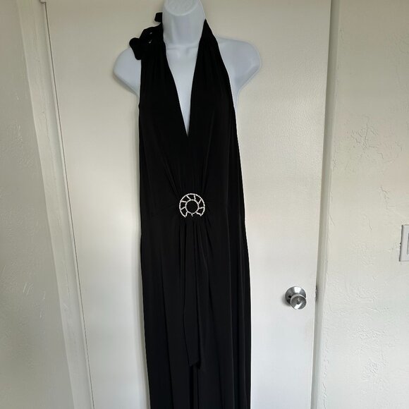 Colleen Lopez Black Halter XL Jumpsuit - Gorgeous - Picture 1 of 4